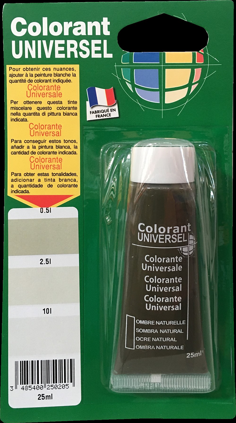 Colorant universel pour peinture ombre naturelle 25ml